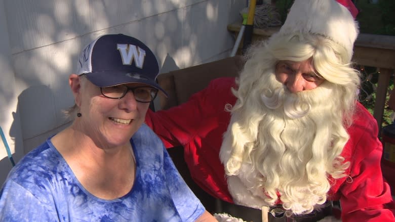 Woman battling cancer gets a surprise Christmas in July