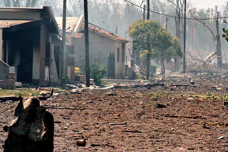 La explosión en la Fábrica Militar de Río Tercero, ocurrida en 1995, provocó la muerte de 7 personas