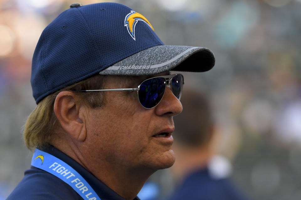 Los Angeles Chargers owner and chairman of the board Dean Spanos moved his team this offseason. (AP)