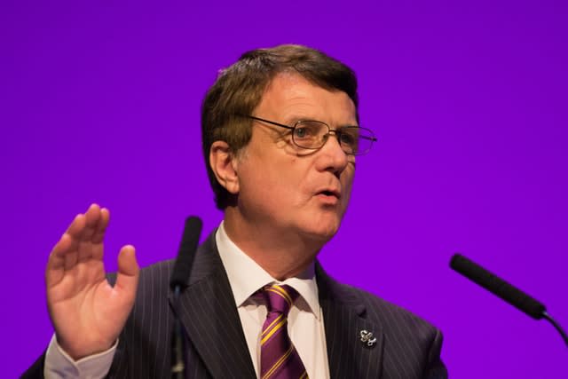 Ukip leader Gerard Batten said he was looking forward to working with Tommy Robinson (Aaron Chown/PA)