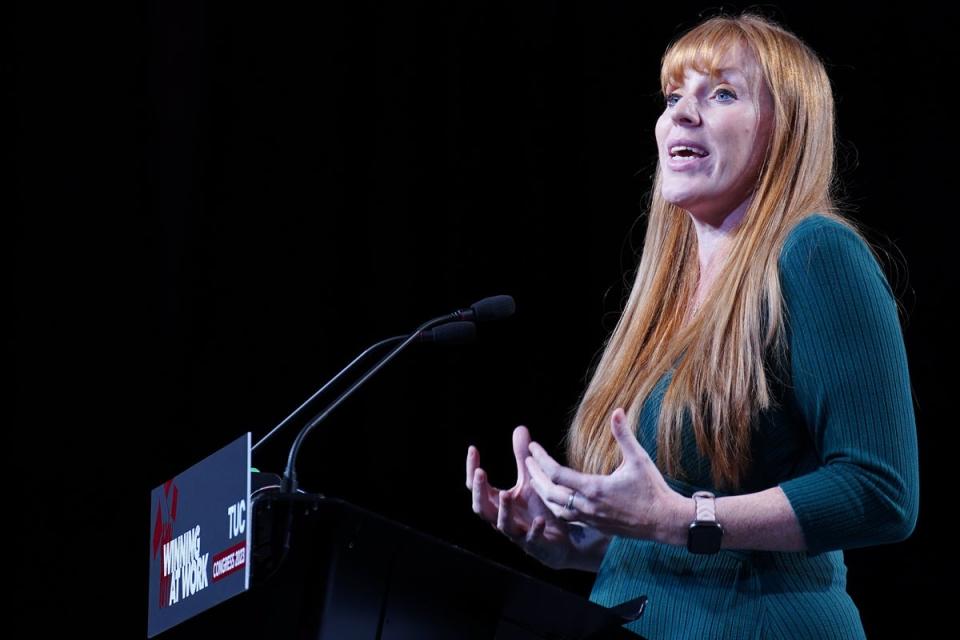 Deputy Labour leader Angela Rayner is in charge of delivering the party’s New Deal for Working People (PA) (PA Wire)