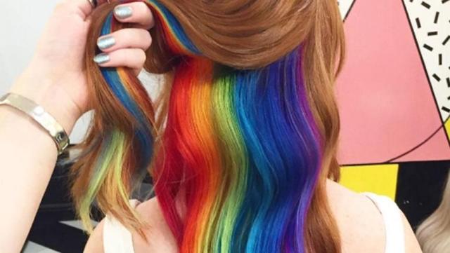 It's Rainbow Hair Season