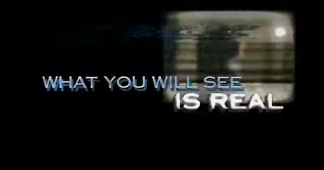 A screenshot of a silhouette with the words "What you will see is real"