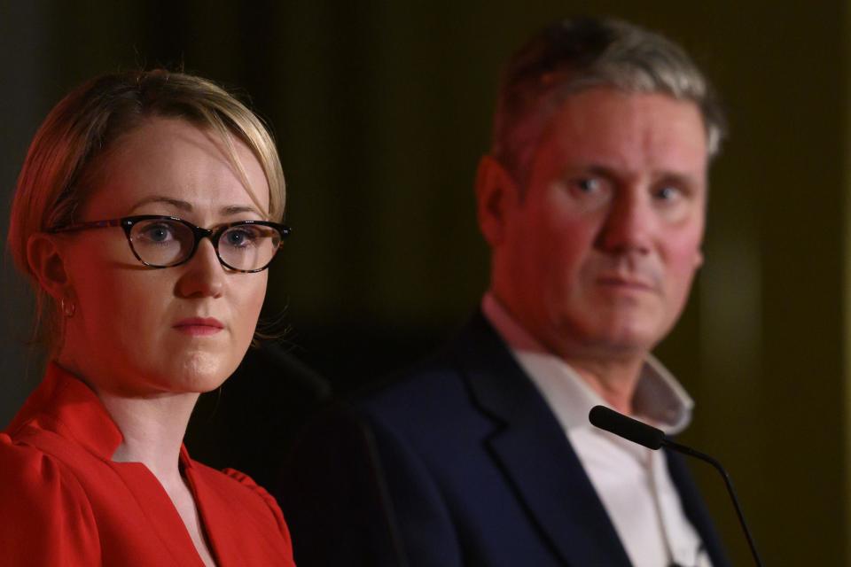 Rebecca Long-Bailey pictured next to Sir Keir Starmer (Getty Images)