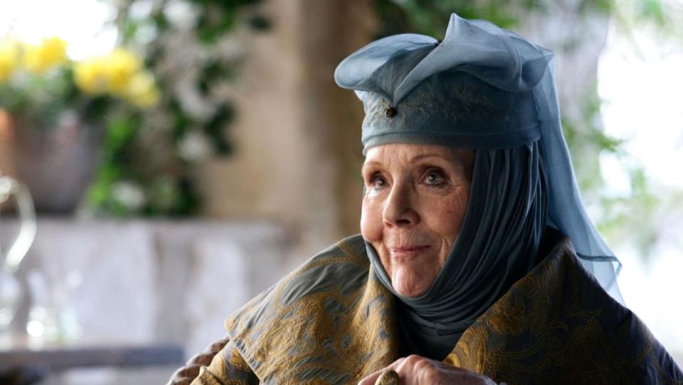 Dame Diana Rigg as Olenna Tyrell in Game of Thrones.