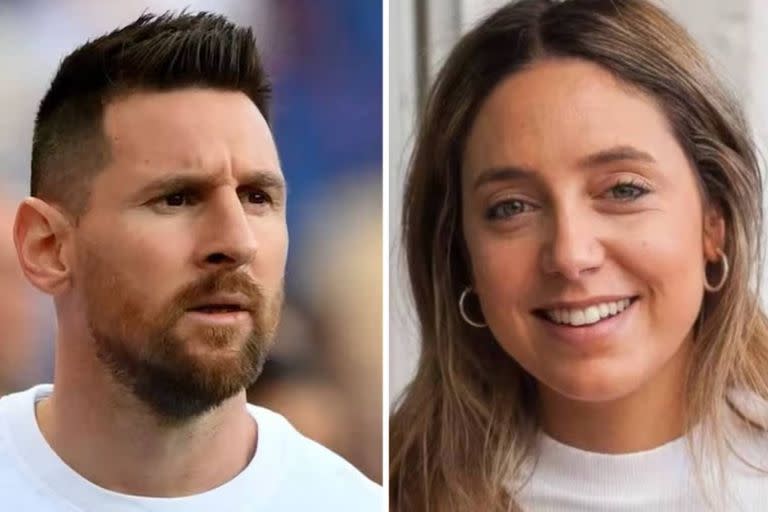 Lionel Messi y Sofi Martínez se cruzaron en la alfombra roja del Balón de Oro