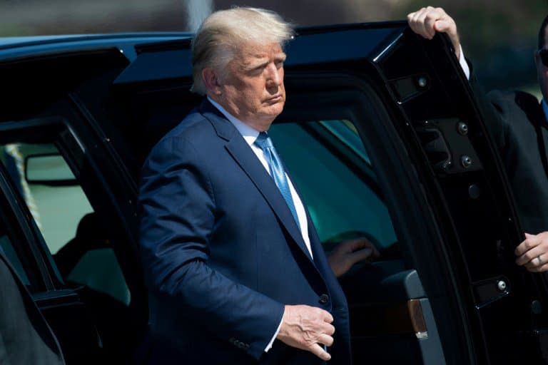 Le président américain Donald Trump sur la base militaire d'Andrews, dans le Maryland, le 18 août 2020  - Brendan Smialowski © 2019 AFP