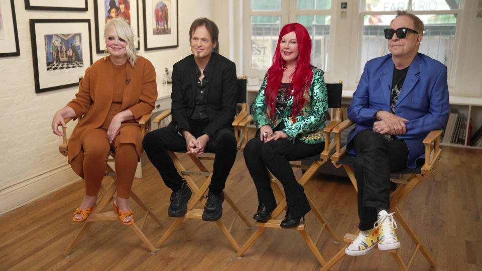 Cindy Wilson, Keith Strickland, Kate Pierson and Fred Schneider, of The B-52s.  / Credit: CBS News