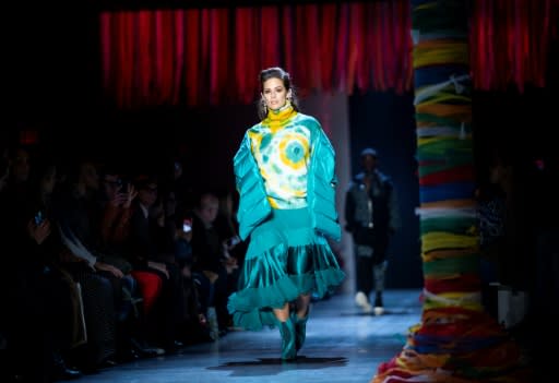 At Prabal Gurung, autumn looks to be bright and cheerful -- an "optimistic place," as the designer said in his notes about the collection