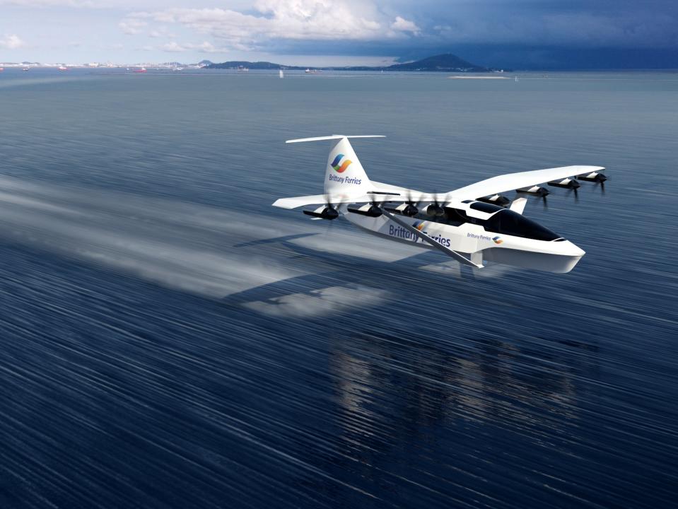 Glide path: artist’s impression of the SeaGlider (Brittany Ferries)