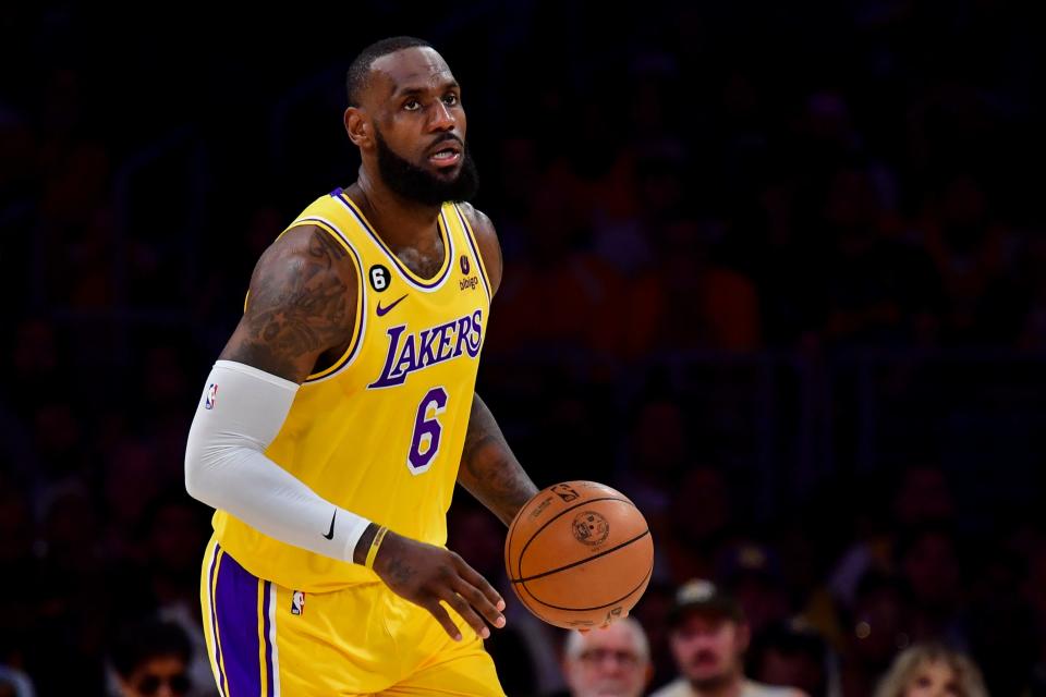 LeBron James holds the second-highest career record of triple-doubles in Lakers' history.