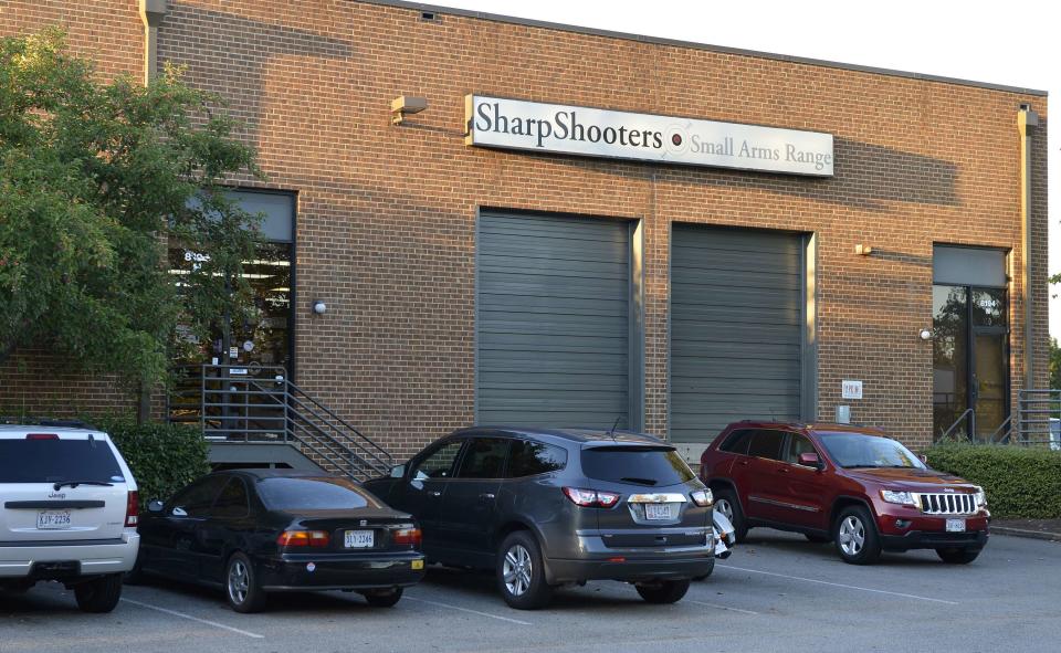 A general view of Sharpshooters, a small arms range and gun shop, in Lorton, Virginia