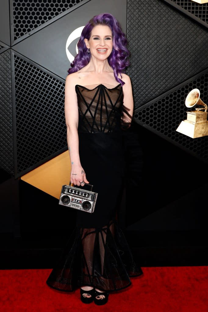 Kelly Osbourne attends the 66th GRAMMY Awards at Crypto.com Arena on February 04, 2024 in Los Angeles, California.