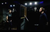 <p>“Honored to team up with Lin Manuel Miranda on ‘Found/Tonight,’ a gorgeous mashup of @hamiltonmusical and @DearEvanHansen arranged by the great @alacamoire,” the Tony winner wrote, sharing this photo with Miranda in the studio. “Proceeds go to the incredible #MarchForOurLives Initiative, so stream & download & listen. #GunControlNow” (Photo: <a rel="nofollow noopener" href="https://www.instagram.com/p/BgfaK7aHh3e/?taken-by=bensplatt" target="_blank" data-ylk="slk:Ben Platt via Instagram;elm:context_link;itc:0;sec:content-canvas" class="link ">Ben Platt via Instagram</a>) </p>