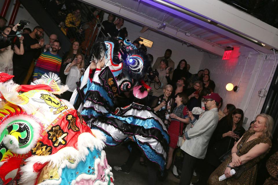 <h1 class="title">The infamous dragon dance show, a staple of events thrown at the Metrograph.</h1><cite class="credit">Photo: Kristina Bumphrey / StarPix</cite>