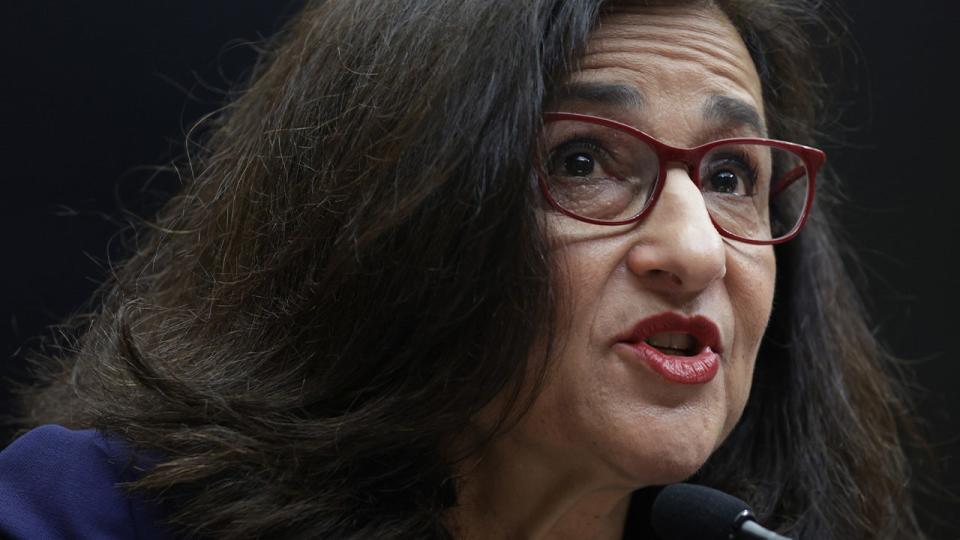 <div>President of Columbia University Nemat "Minouche" Shafik testifies before the House Committee on Education & the Workforce at Rayburn House Office Building on April 17, 2024 in Washington, DC. The committee held a hearing on "Columbia in Crisis: Columbia University’s Response to Antisemitism." (Photo by Alex Wong/Getty Images)</div> <strong>(Getty Images)</strong>