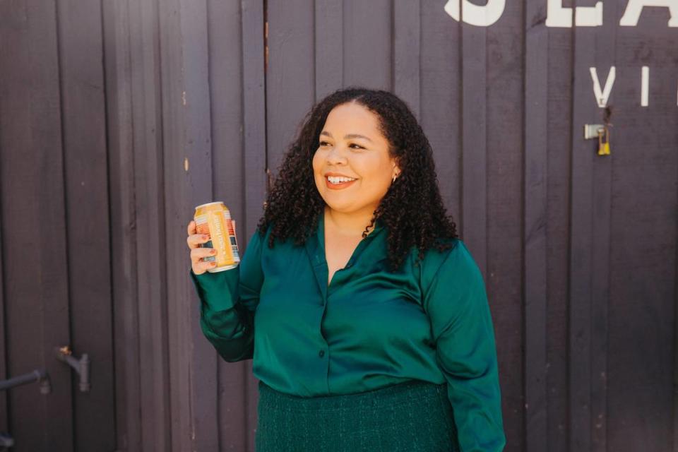 Kayla Castañeda, founder of Agua Bonita, a line of canned aguas frescas, drew business inspiration from her family’s farmworking roots in the Central Valley.