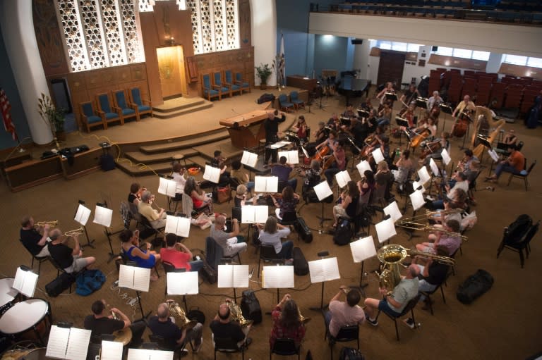 Botstein -- shown rehearsing with the American Symphony Orchestra, which will perform"Dimitrij" -- says US opera houses are too attached to well-worn works and too driven by the search for big-name singers