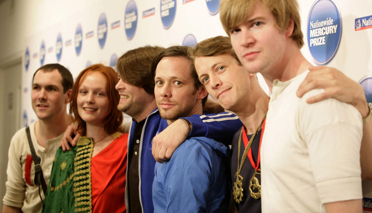 Nominated band British Sea Power during the announcement of the shortlist for the Nationwide Mercury Prize Albums of the Year, at the Hospital Club in central London.   (Photo by Yui Mok - PA Images/PA Images via Getty Images)