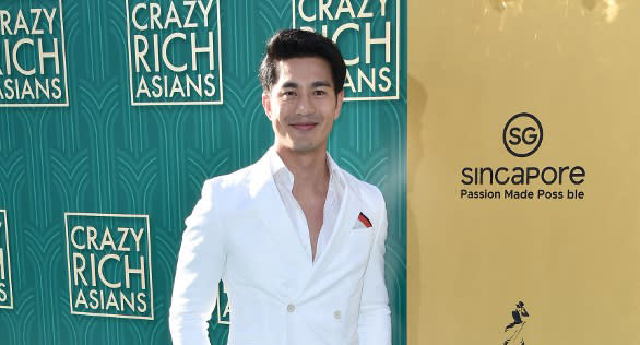 Singaporean actor Pierre Png at the premiere of “Crazy Rich Asians” at TCL Chinese Theatre on 7 August, 2018 in Hollywood, California. (PHOTO: AFP)