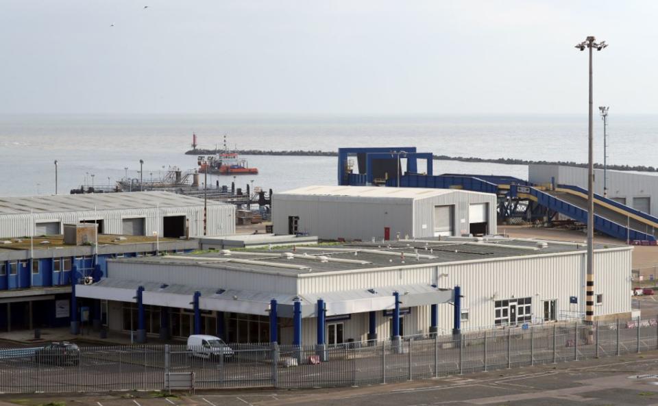 Preparations are being made for a no-deal Brexit across the UK, including at Ramsgate Port in Kent (PA)