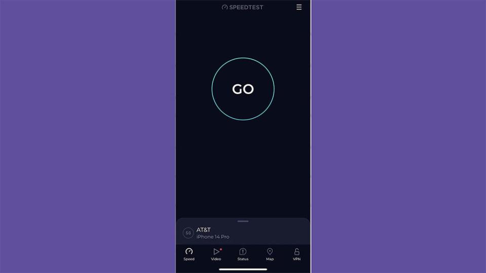 You can also use the Ookla speed test on your phone.