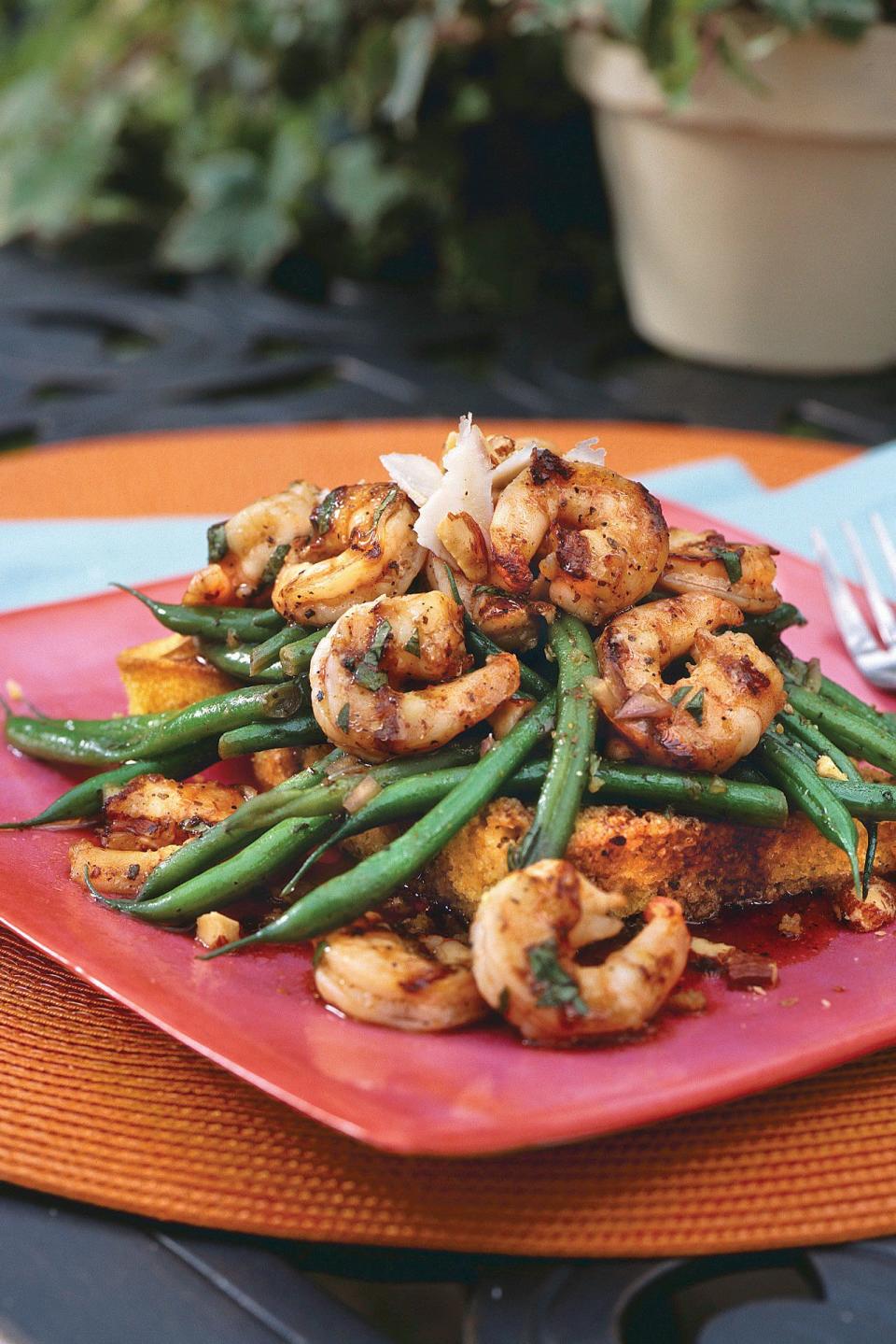 Grilled Shrimp-and-Green Bean Salad