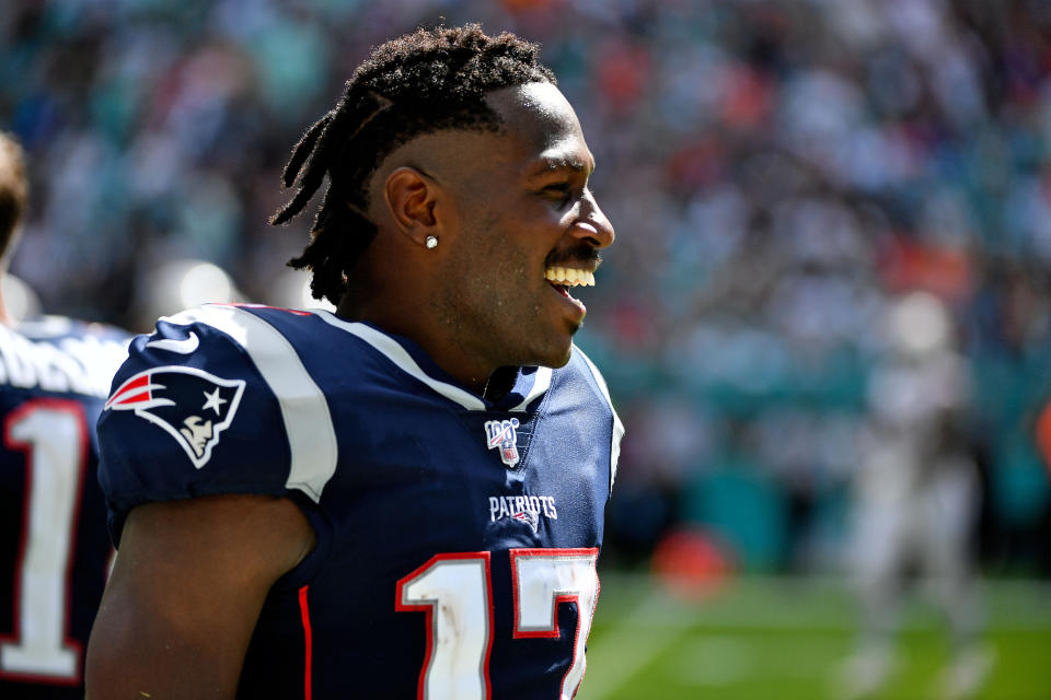 Antonio Brown was cut from the New England Patriots following sexual assault allegations brought against him by a former personal trainer. (Photo: USA Today Sports / Reuters)