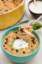 <p>Turn up the heat with this zesty chicken and black bean chili.</p><p>Get the recipe from <a href="https://www.delish.com/cooking/recipe-ideas/recipes/a45517/chicken-quinoa-black-bean-chili-verde-recipe/" rel="nofollow noopener" target="_blank" data-ylk="slk:Delish;elm:context_link;itc:0;sec:content-canvas" class="link ">Delish</a>.</p>