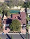 Aerial view of Selena Gomez's home in Los Angeles, California.