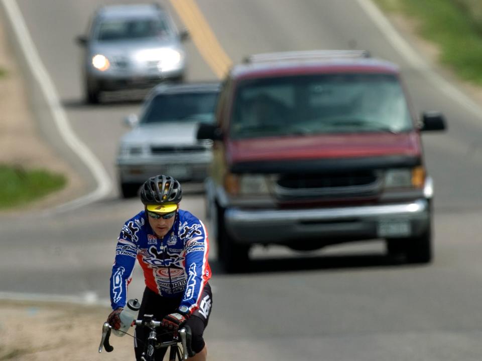 A cyclist shares dangerous cycling route in Denver area