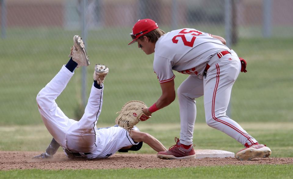 Westlake High School and American Fork High School compete in a baseball game at Westlake High in Saratoga Springs on Thursday, April 27, 2023. | Laura Seitz, Deseret News