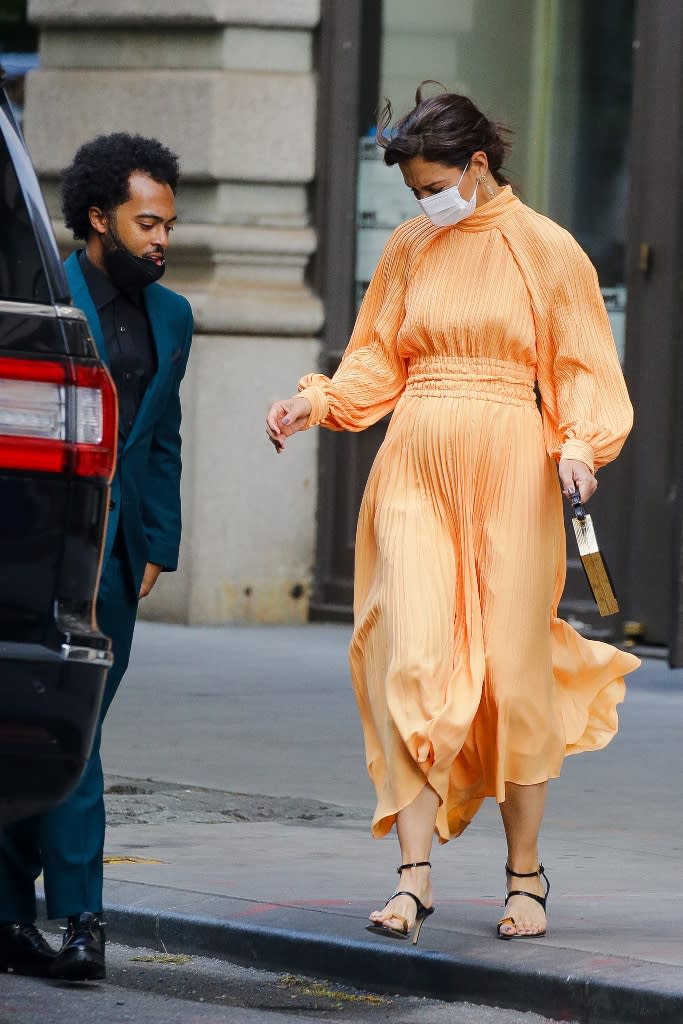 Holmes and Wooten in NYC on May 27. - Credit: ZapatA/MEGA