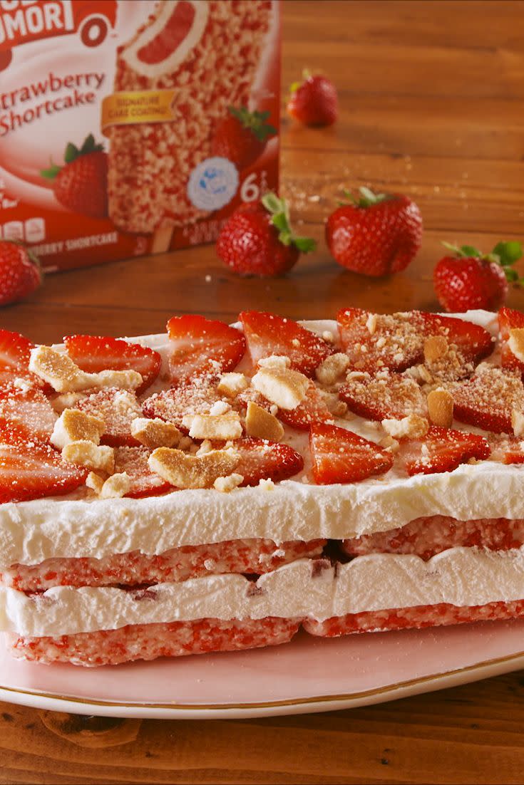 Strawberry Shortcake Icebox Cake