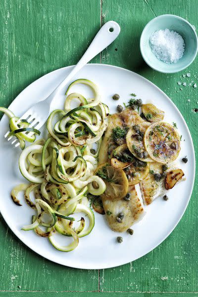 Seared Tilapia with Spiralized Zucchini