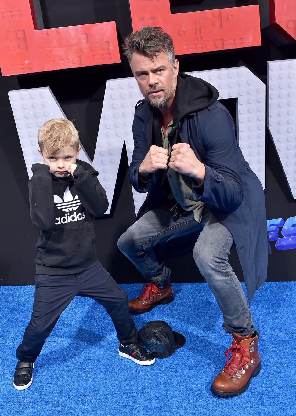 Josh Duhamel and son Axl in 2019