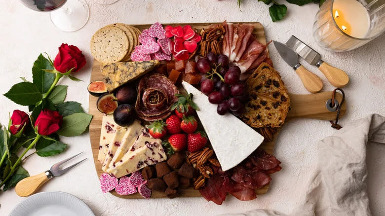 valentine's day charcuterie board