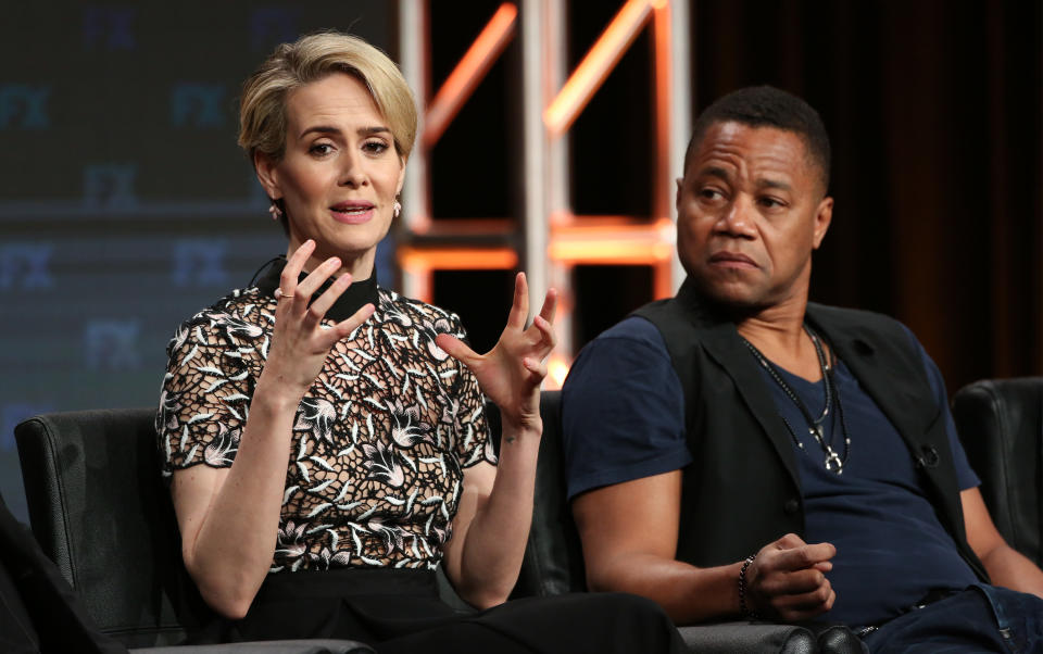 Sarah Paulson y Cuba Gooding Jr. fueron reconocidos por sus papeles en el drama 'American Crime Story: The People v. O.J. Simpson'. (Foto: David Buchan/Variety/Penske Media via Getty Images)