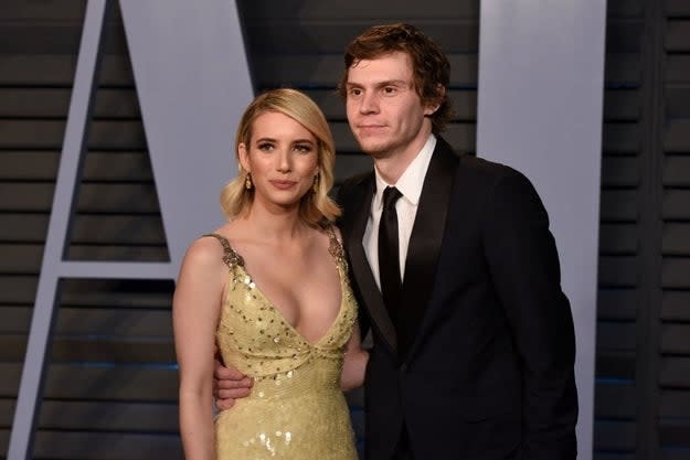 Evan Peters and Emma Roberts