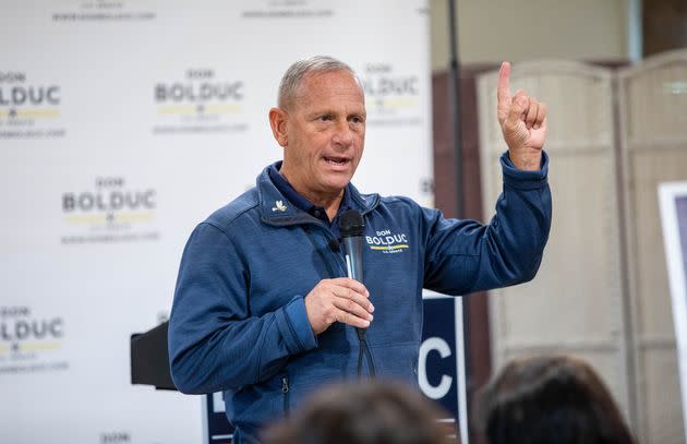 A quick and easy win for Republican Don Bolduc, who is threatening to pull off a major upset against incumbent Democrat Maggie Hassan, might spell trouble for Democrats in other states. (Photo: Scott Eisen/Getty Images)