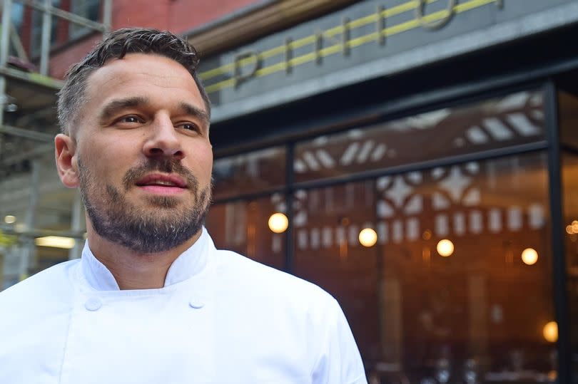 Gary Usher at his Pinion restaurant in Prescot