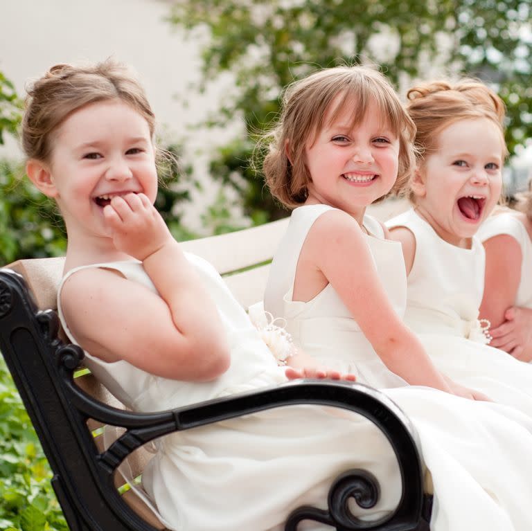 You distract the flower girls and ring bearers.
