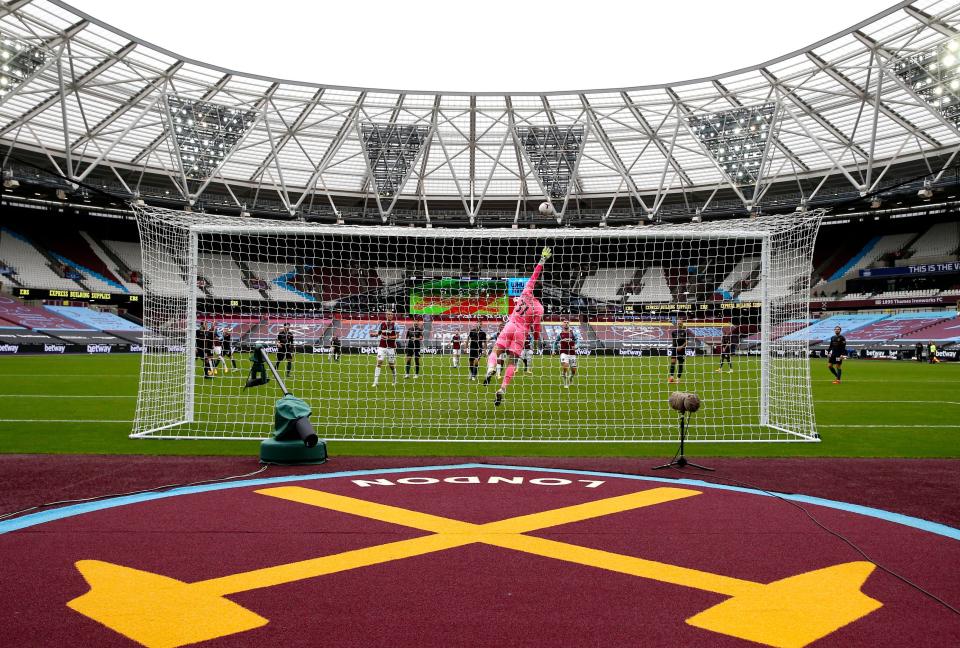 <p>West Ham United vs Manchester United will host fans on 5 December</p> (PA)