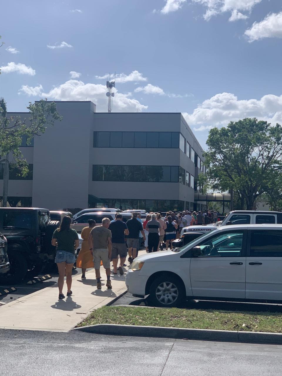 The nearly hour-long line to vote for the 2022 Midterm Elections at the Lee County Elections Office in Cape Coral pictured Nov. 8.