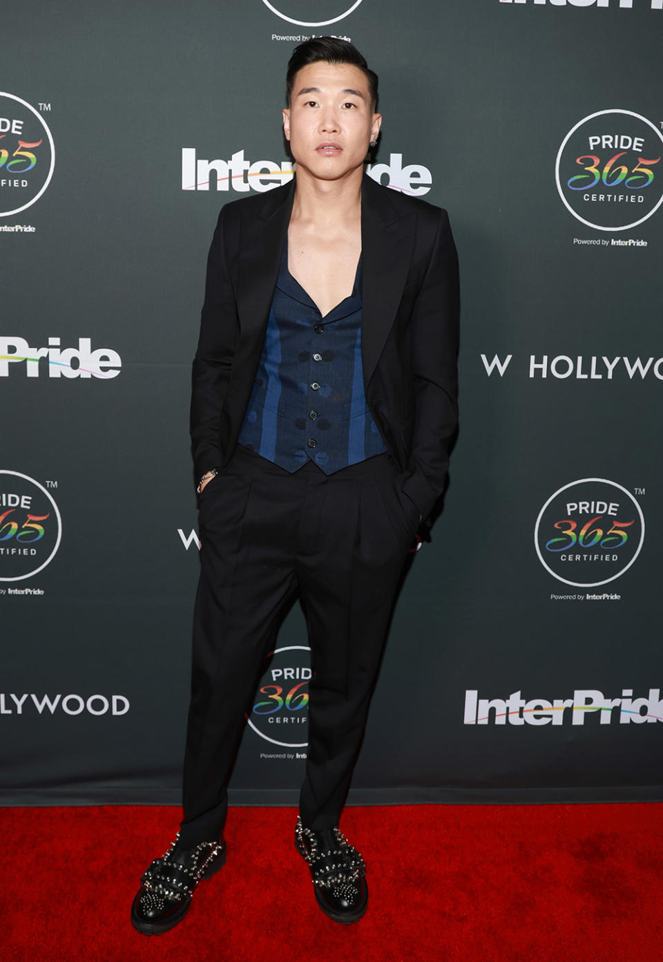 Joel Kim Booster attends InterPride Celebrates 40th Anniversary With Inaugural Global Gala at Avalon Hollywood & Bardot on April 29, 2023 in Los Angeles, California.