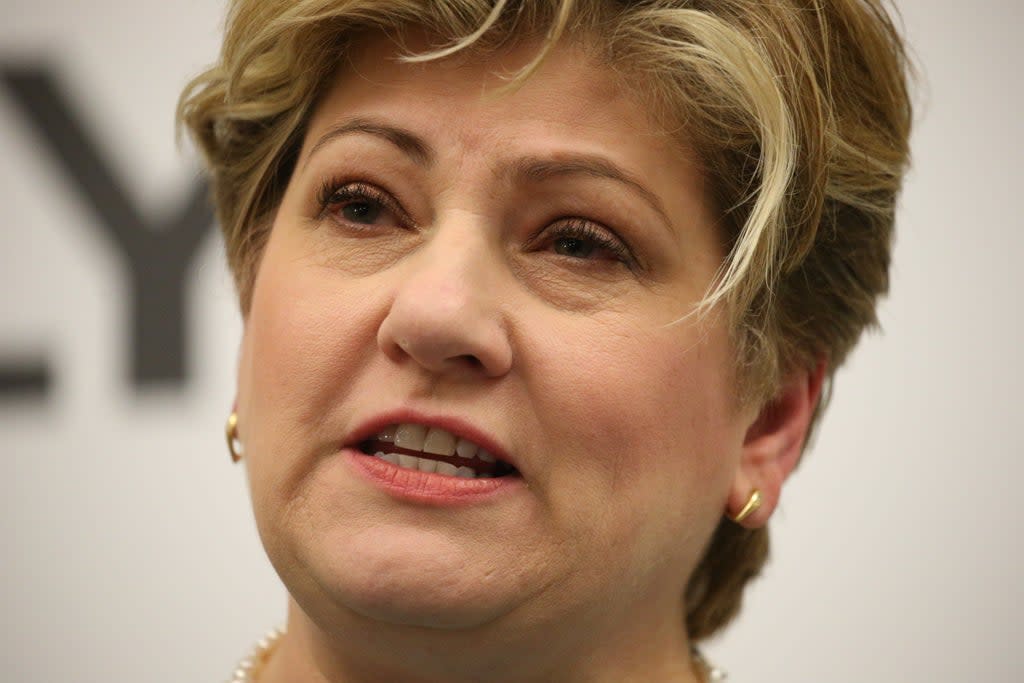 Emily Thornberry has warned that foreign forces trained in the UK could use their skills to commit human rights abuses (Jonathan Brady/PA) (PA Archive)