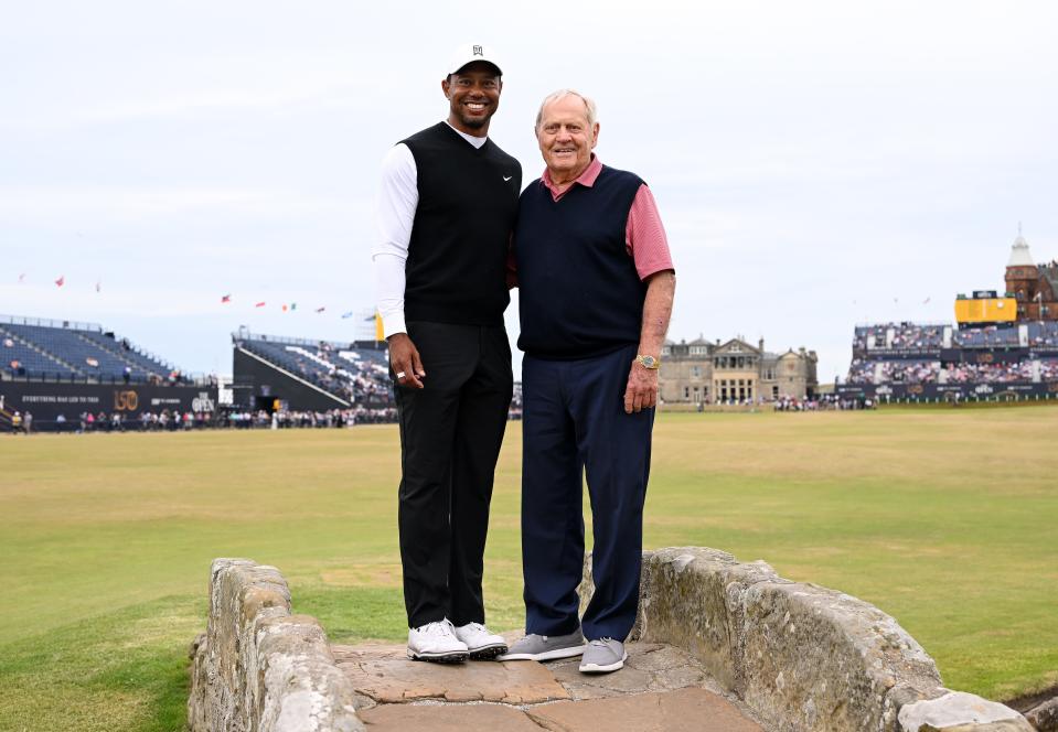 By almost everyone's estimation, the two greatest golfers of all time.