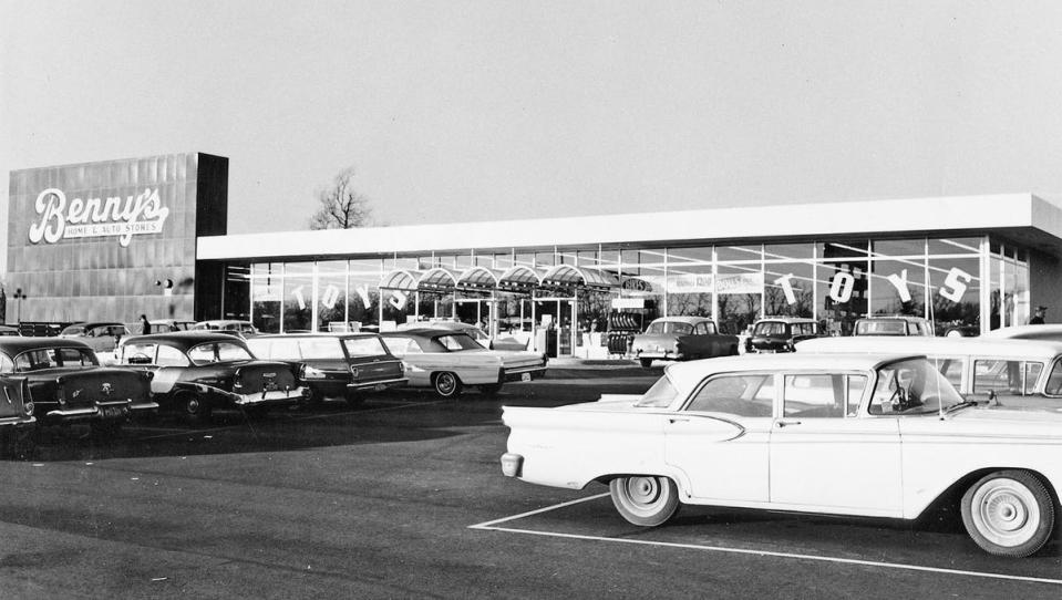 This was how Benny's in Raynham looked the day the store opened in 1962.