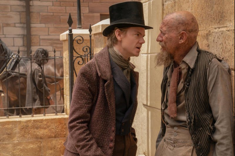 Thomas Brodie-Sangster (L) and David Thewlis can be seen in the period drama, "The Artful Dodger." Photo courtesy of Hulu