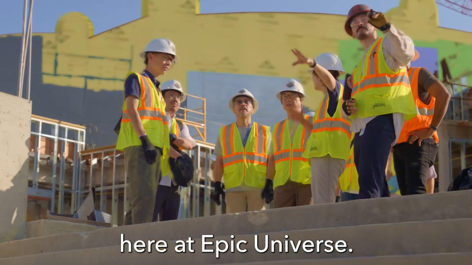 Así apareció Eiji Aonuma y Shigeru Miyamoto en el video de construcción de Universal Epic Universe Imagen: naetoru60 (vía Twitter, X)
